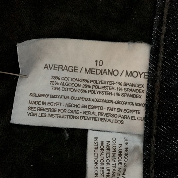 Gloria Vanderbilt The Perfect Fit Jeans, Size 10, Dark Wash Blue Denim - Picture 6 of 8